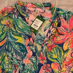 Lilly Pulitzer Esme coverup in Bennett Blue #NWT